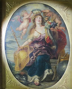 Giovanni Baglione, Érato, muse de l’Élégie, 1620. Huile sur toile, 195 x 150. Musée du Louvre, Paris