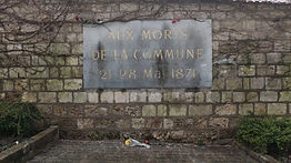 Le mur des fédérés au cimetière du Père-Lachaise