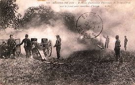 L'artillerie sur le front