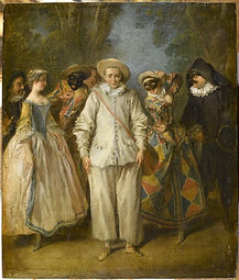 Lancret, "Les acteurs de la comédie italienne"