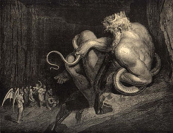 G. Doré, illustration de "L'Enfer" de Dante : le roi Minos