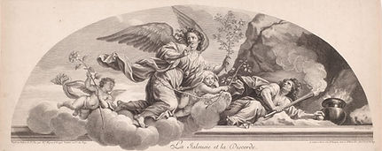 D’après Pierre Mignard, allégorie « La jalousie et la discorde », XVIIème siècle. Estampe, Beaux-Arts de Paris