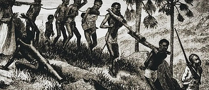 Razzia d’esclaves, 1874. Illustration de The Last Journals of David Livingstone. Université Duquesne, Pittsburg, USA