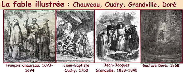 Fable illustrée "Le Juge arbitre, l'Hospitalier et le Solitaire