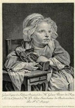 Jean-Baptiste Greuze, La petite Fille au capucin de bois, 1766. Eau-forte. Musée du Louvre, Paris