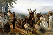 François Biard, L’Abolition de l’esclavage dans les colonies françaises en 1848, 1849. Huile sur toile, 260 x 392. Musée de l’Histoire de France, Château de Versailles