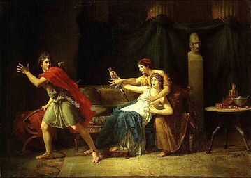 Etienne Barthélémy Garnier, "Hippolyte, après l'aveu de Phèdre sa belle-mère, 2° moitié du XVIIIe siècle