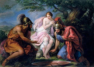 Odorico Polti, "Thésée et Pirithoos jouant Hélène aux dés", 1831