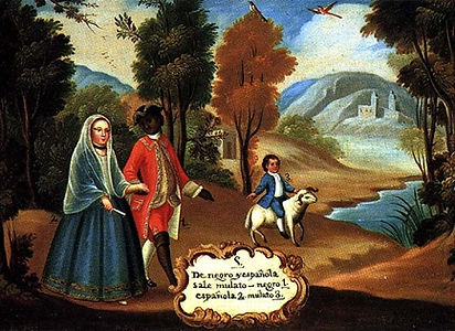 Anonyme, Un Enfant mulâtre en Nouvelle-Espagne, vers 1780. Huile sur toile. Collection Escandon, Mexico