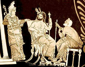 Ls trois juges des Enfers : Eaque, Minos et Rhadamante