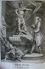François Boucher. illustration pour Dom Juan ou le festin de pierre, 1734
