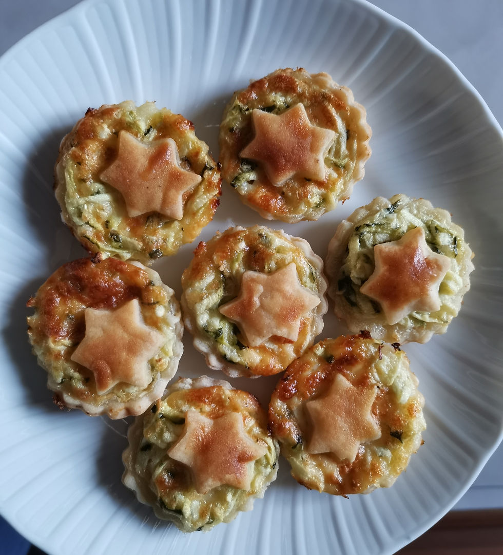 Tartellette con stracchino e zucchine senza glutine