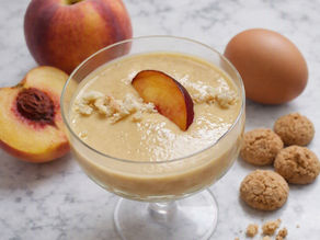Crema pesche e amaretti