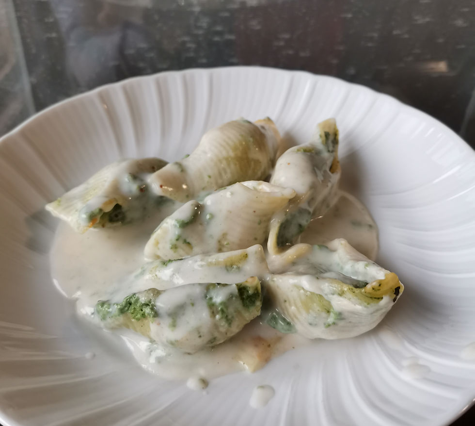 Conchiglioni con ricotta e spinaci