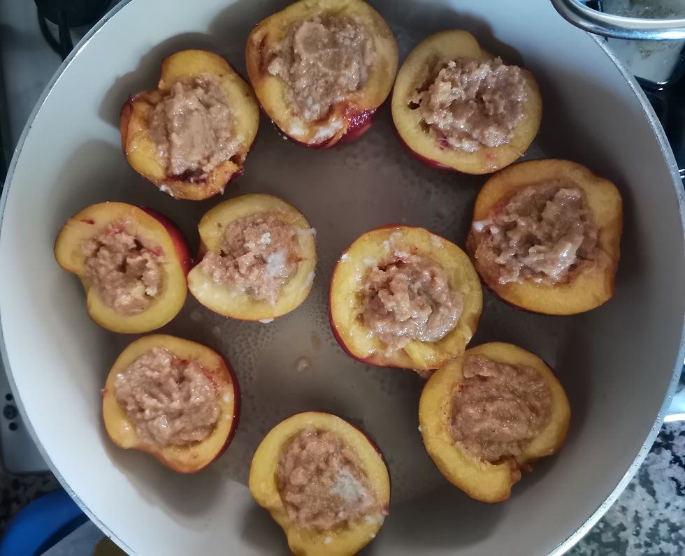 Pesche ripiene senza glutine