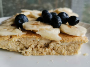 Pancakes with albumen and oats