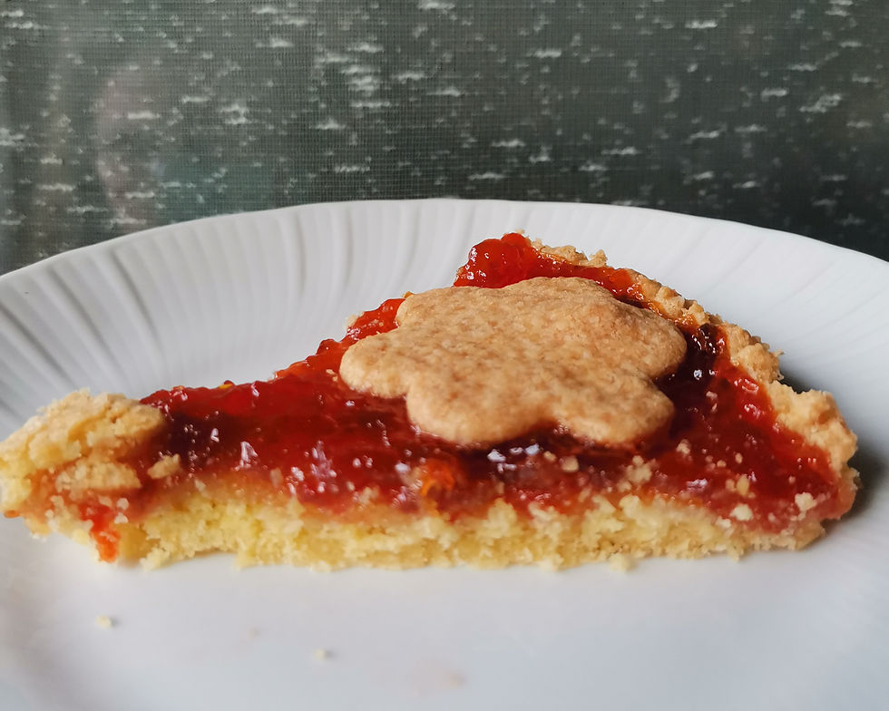 Crostata con confettura di peperoni senza glutine