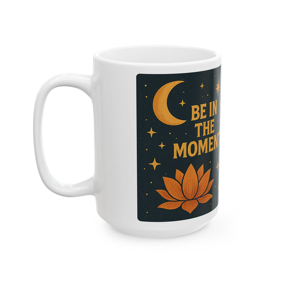 Thumbnail: Mindfulness Ceramic Mug - Find Your Balance, Yoga Gift