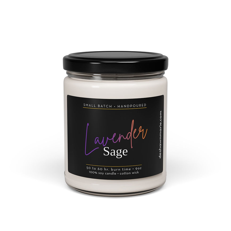 Lavender Sage 9oz Vegan Soy Candle