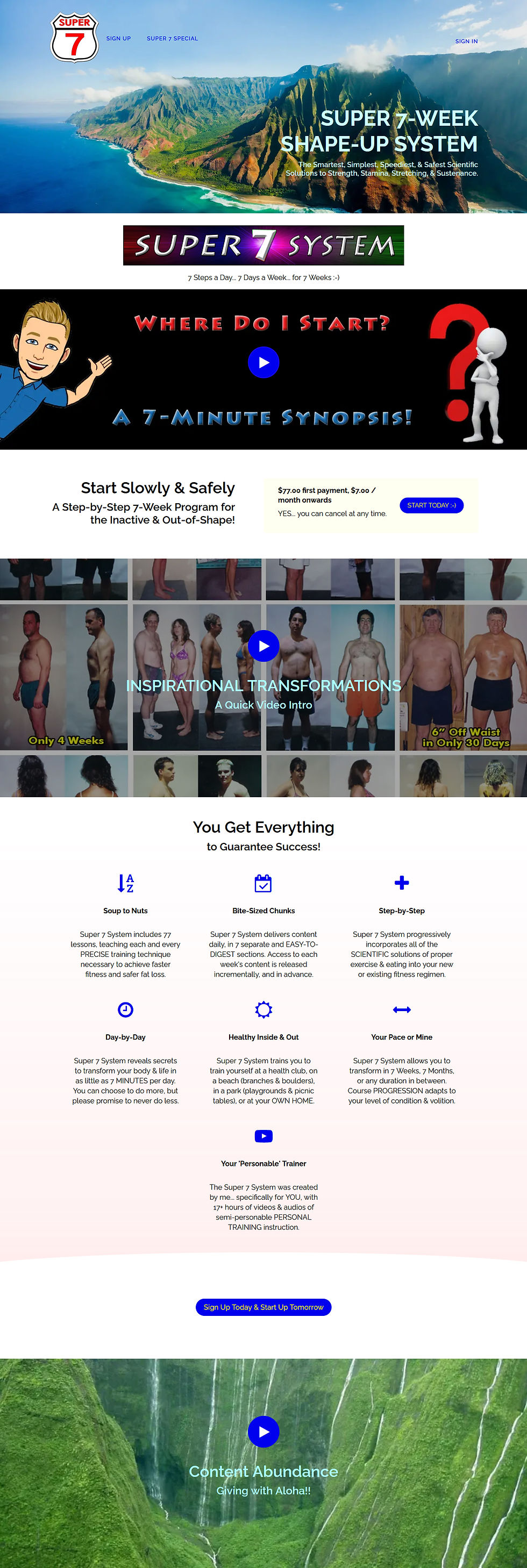 Kauai Online Fitness Program