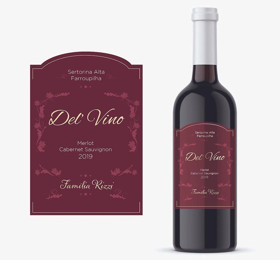 Wine Label - Del'Vino