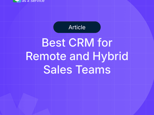 Best CRM for Remote and Hybrid Sales Teams