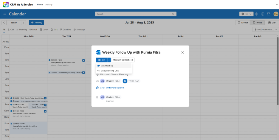 Join Outlook Meetings Without Switching Apps