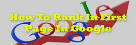 First Page Google Ranking