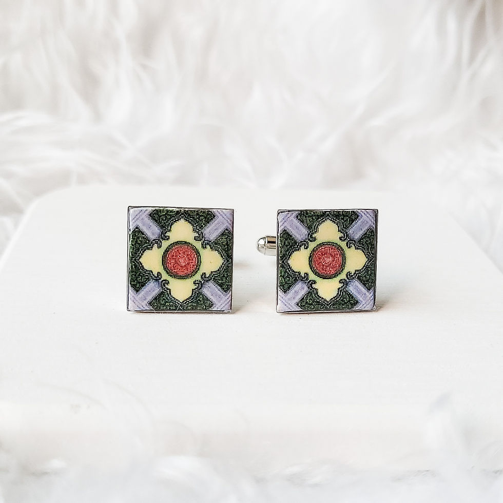 Thumbnail: Peranakan Tile Cufflinks