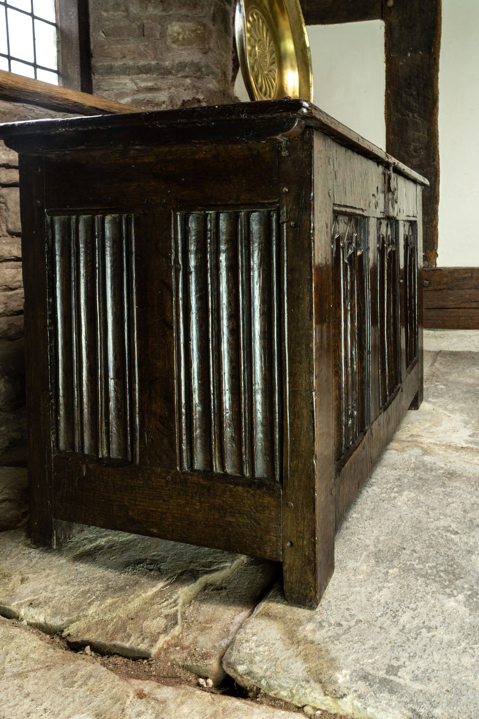 Henry VIII, Linenfold Joined Oak Chest, England, Circa 1520 - 1540