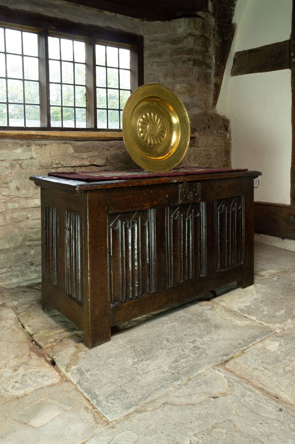 Henry VIII, Linenfold Joined Oak Chest, England, Circa 1520 - 1540