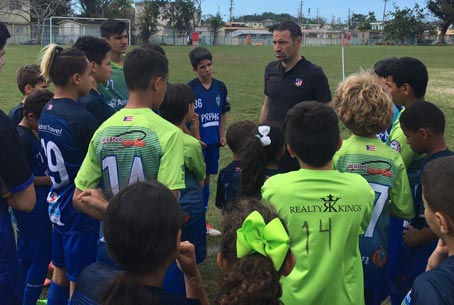 Campamento de fútbol en Puerto Rico Auspiciado por Atlético de Madrid 