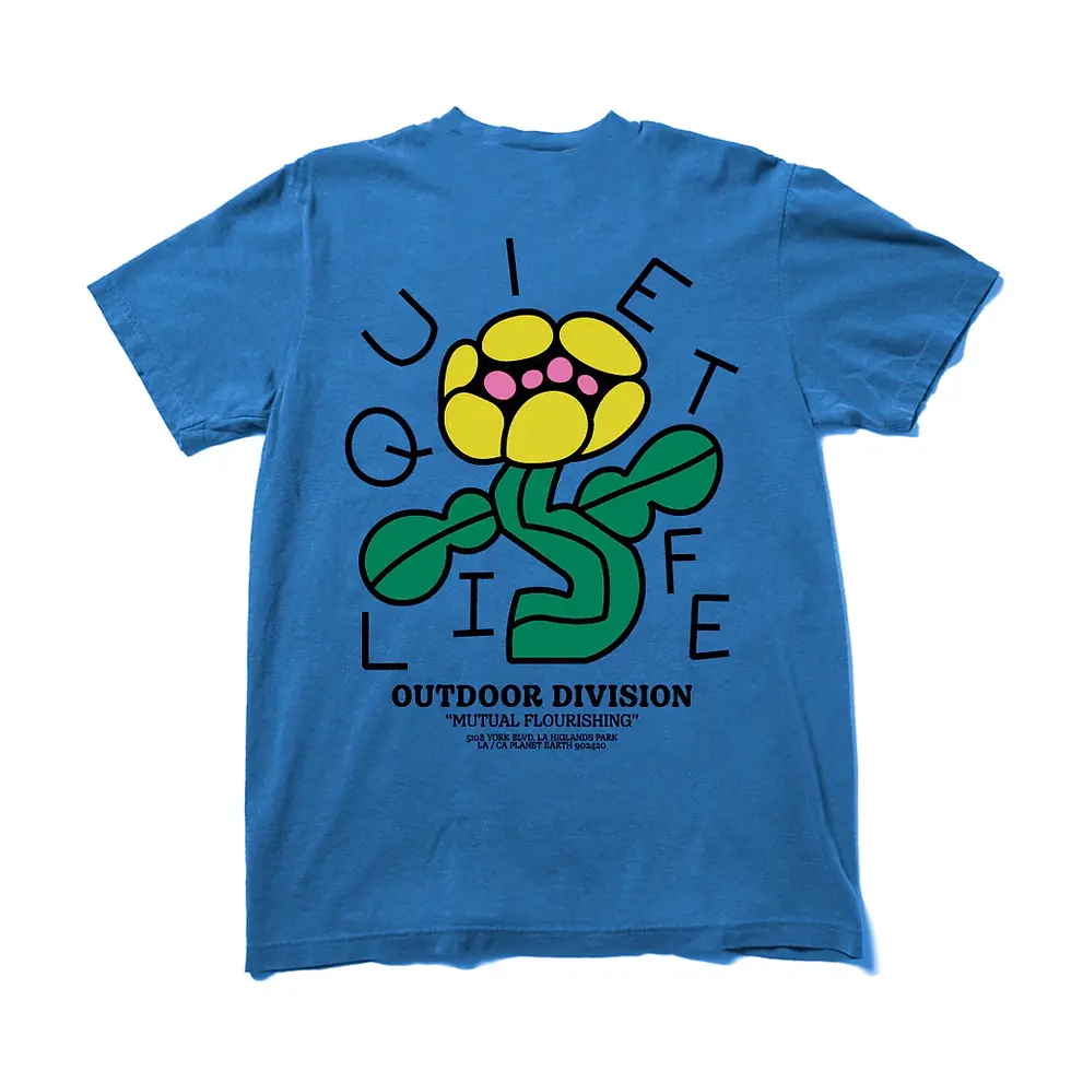 Thumbnail: Quiet Life Mutual Flourishing T-shirt Royal