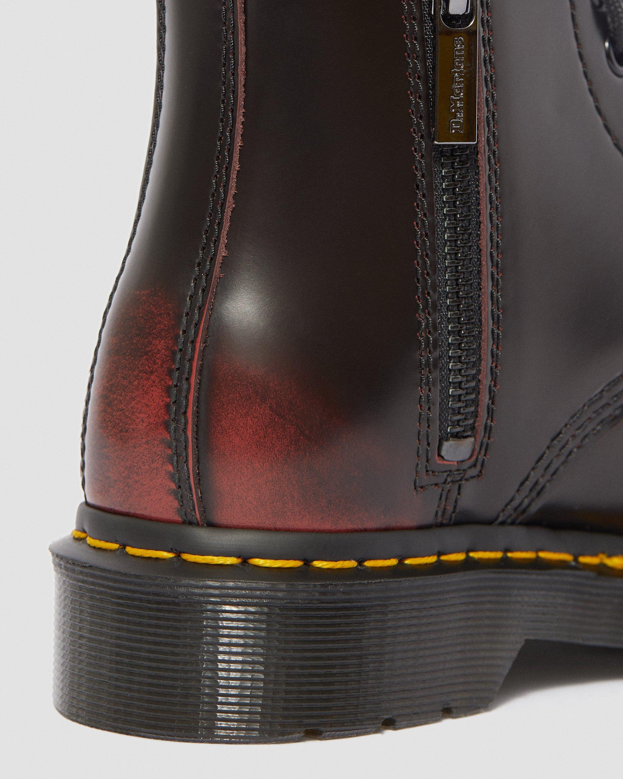 dr martens pascal front zip cherry