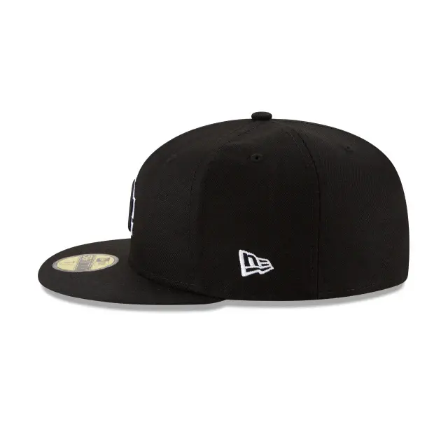 Thumbnail: New Era Dodger Black White Outline LA Cap