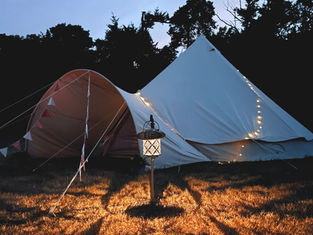 camping | family holiday | sleep under stars | toast marshmallows | bell tent | family time | family holiday surrey | family glamping surrey | camping Surrey | Surrey glamping