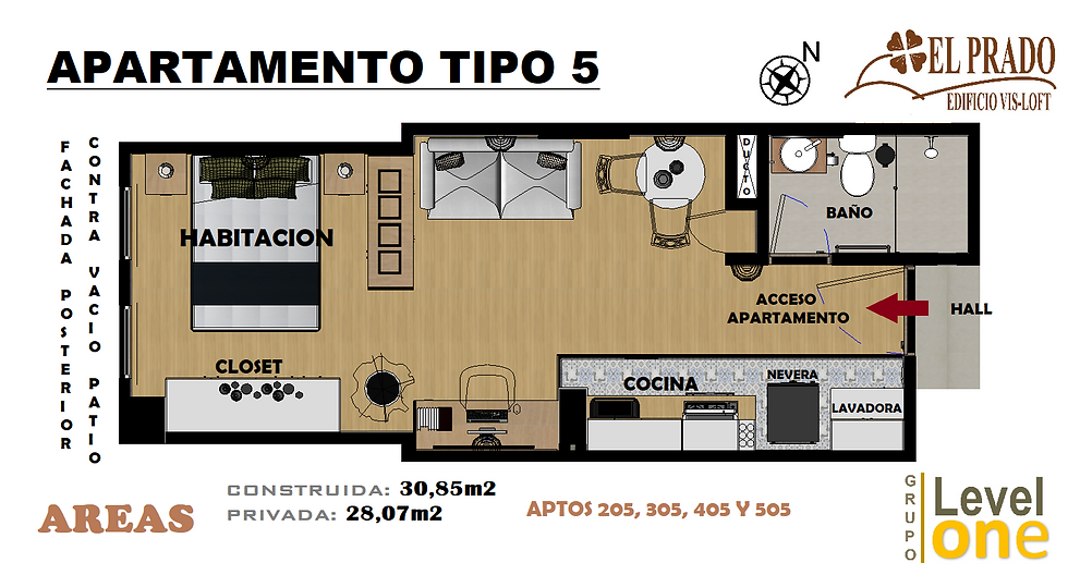 Distribución del apartamento