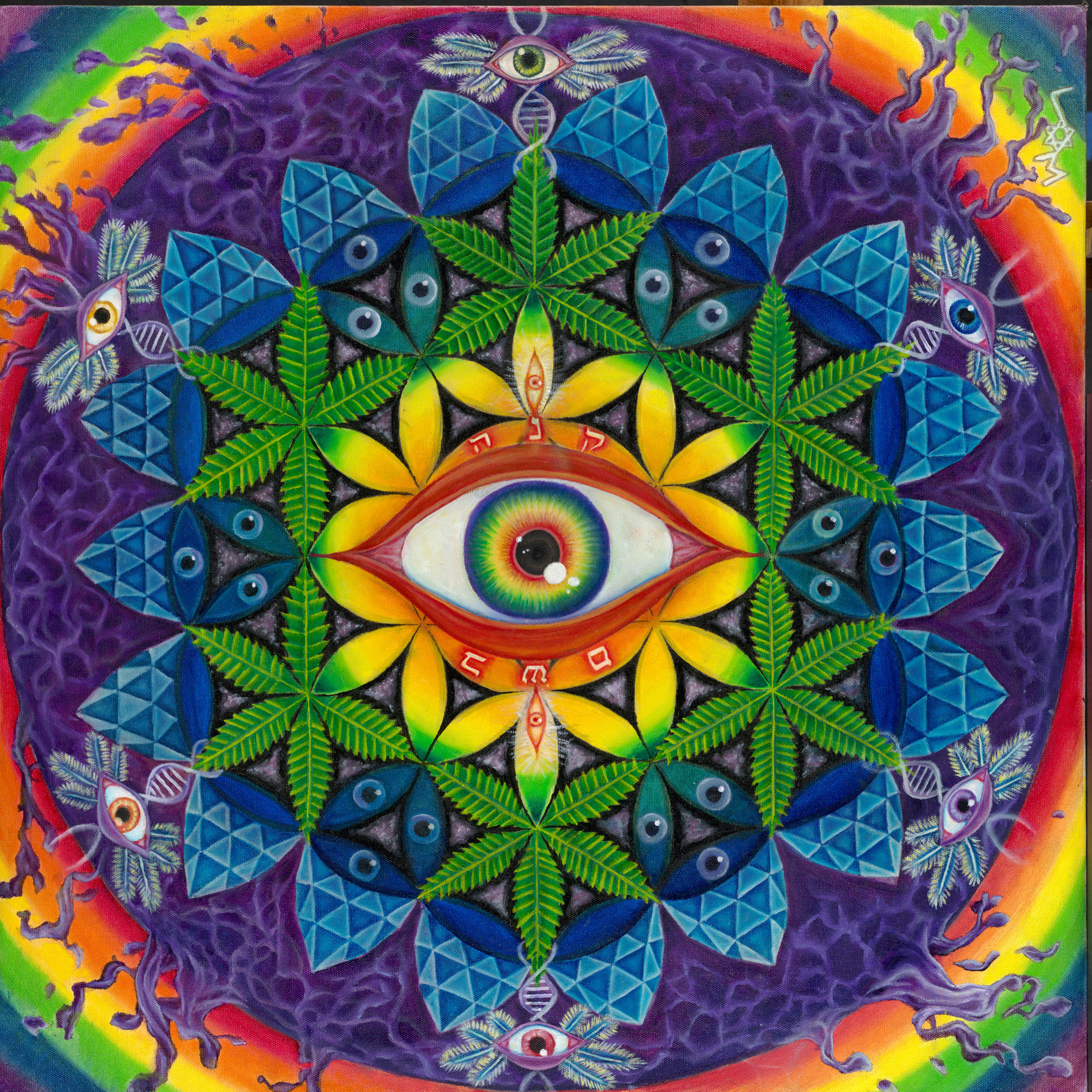 Cannabis Matrix Print