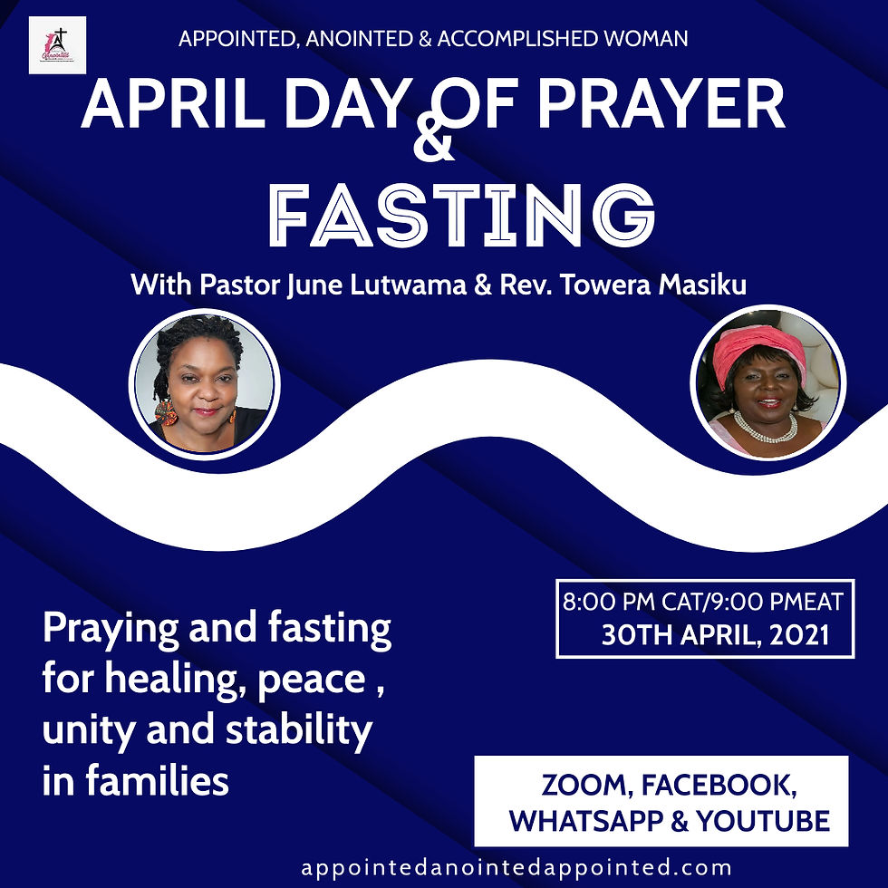 APRIL DAY OF PRAYER AND FASTING