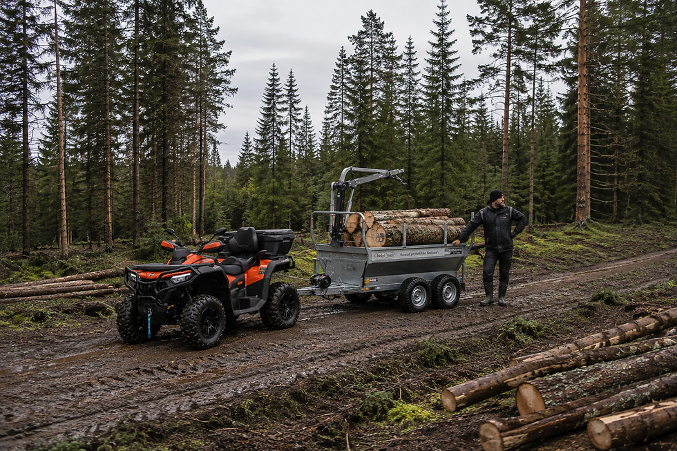 Cforce CF 1000 med Combi trailer 1500 fra Black Wolf
