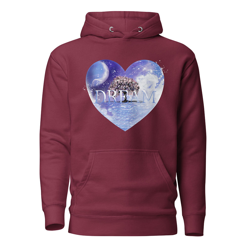 Thumbnail: Sakura Dreamscape by Ruth Kwimby Art - Unisex Hoodie