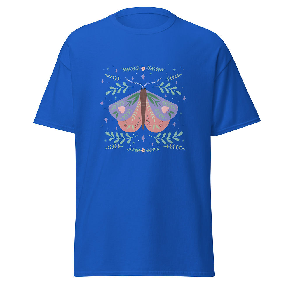 Thumbnail: Pink & Purple Moth by Christa’s Corner Art - Men's classic tee