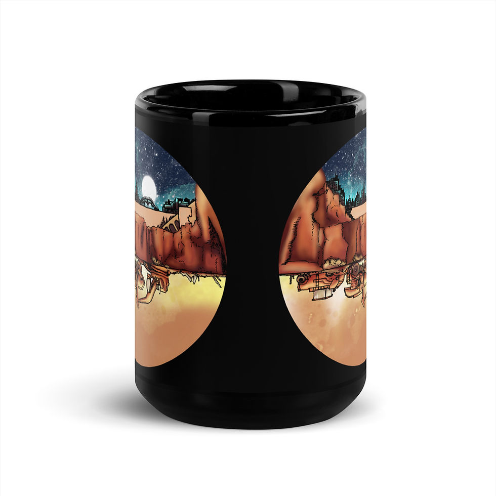 Thumbnail: 3 Two-sided Black Glossy Mug