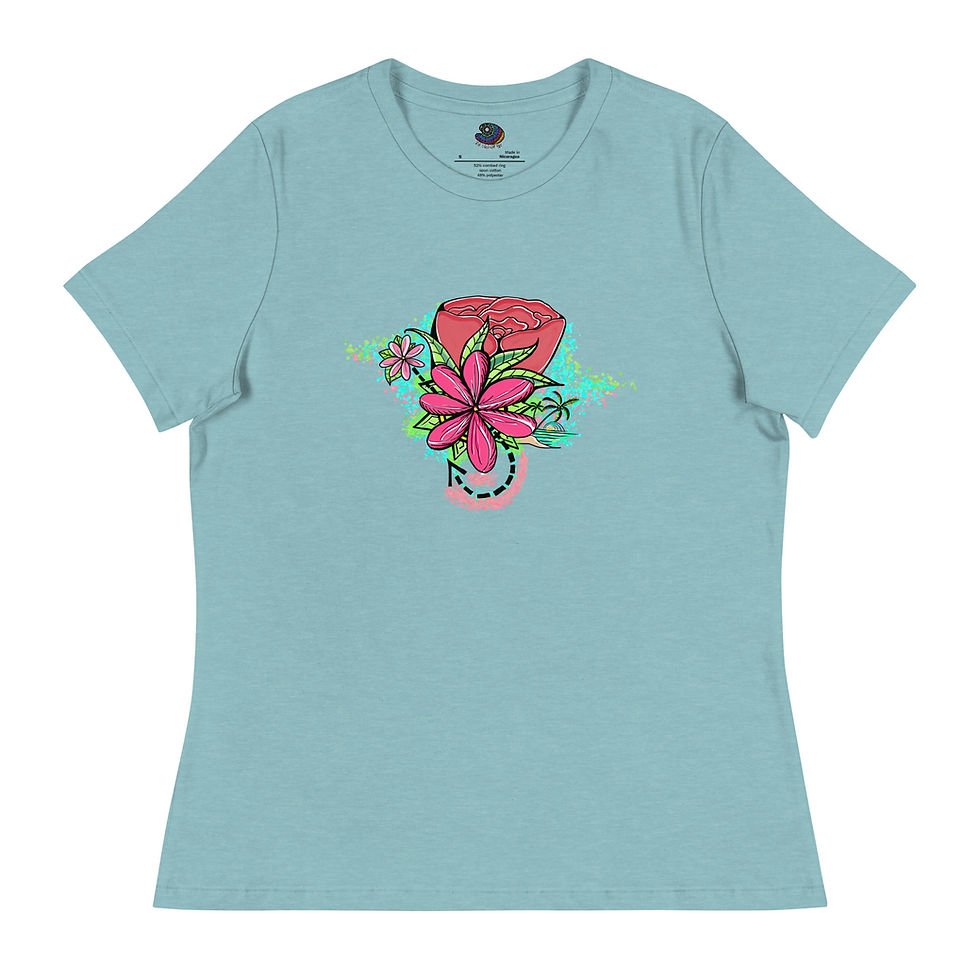 Thumbnail: Created with Purpose by Ruth Kwimby Art - Women's Relaxed T-Shirt