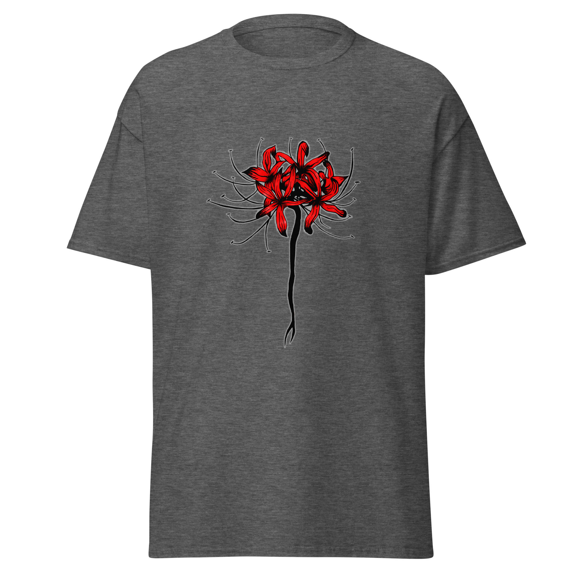 Red Spider Lily by Leah Dede - Men's classic tee