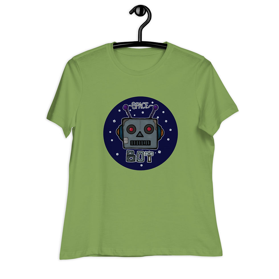 Thumbnail: SpaceBot by Leah Dede - Women's Relaxed T-Shirt