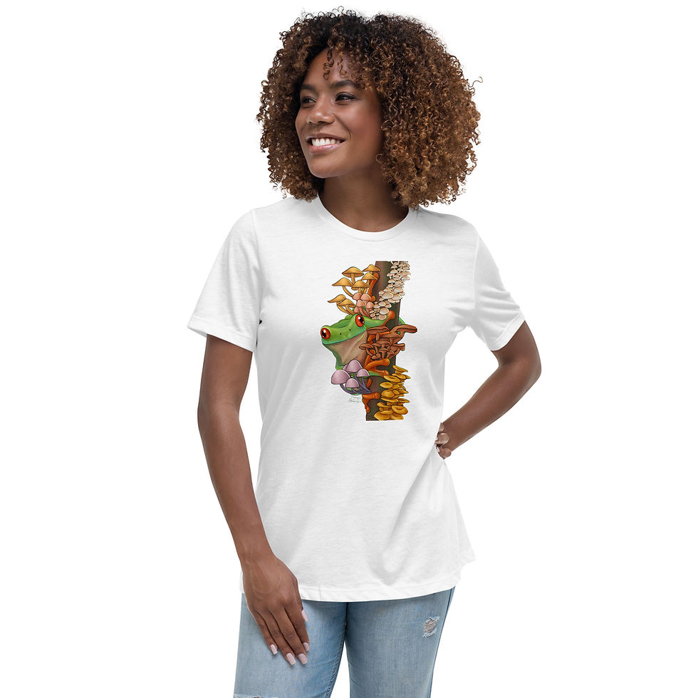 Thumbnail: Psychedelic Frog by Stranded in Starlight - Women's Relaxed T-Shirt