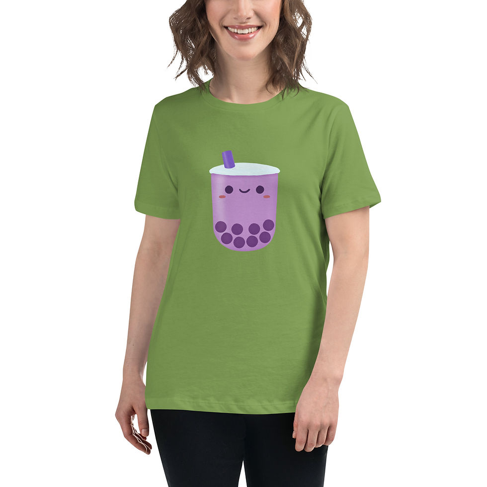 Thumbnail: Happy Boba by Christa’s Corner Art - Women's Relaxed T-Shirt