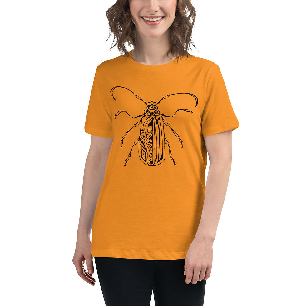 Thumbnail: Beetle by Wantok Art - Women's Relaxed T-Shirt