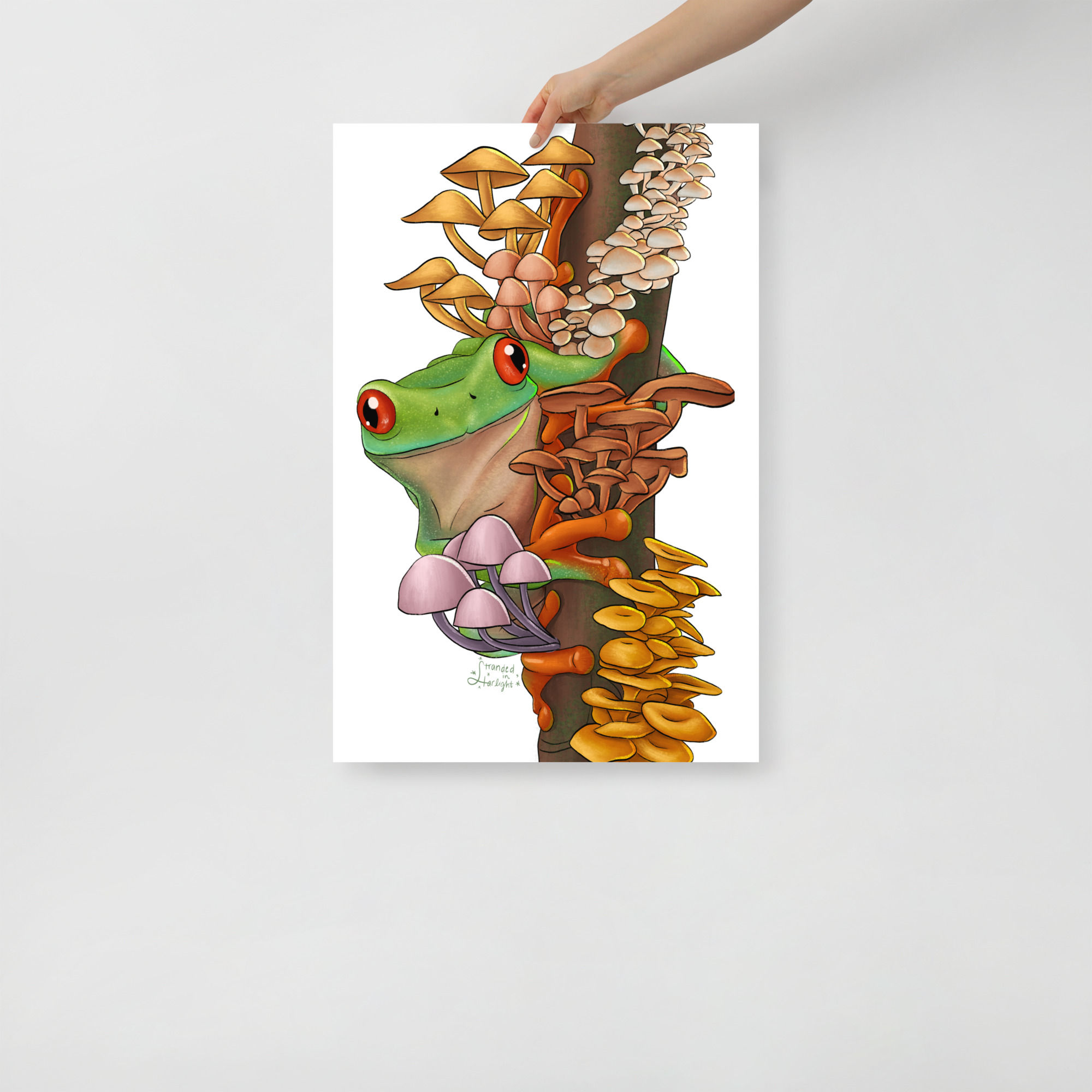 Psychedelic Frog by Stranded in Starlight Poster